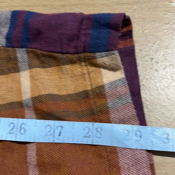 Cato Plaid Flannel Cover Up/Cardigan With Pockets - Picture 7 of 8